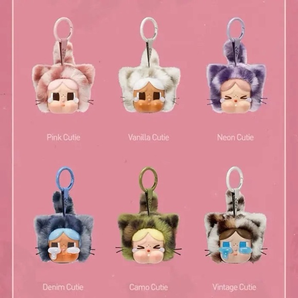 Authentic Pop Mart Cry Baby Wild but Cutie Vinyl Plush Pendant - Pink Cutie - Picture 2 of 4